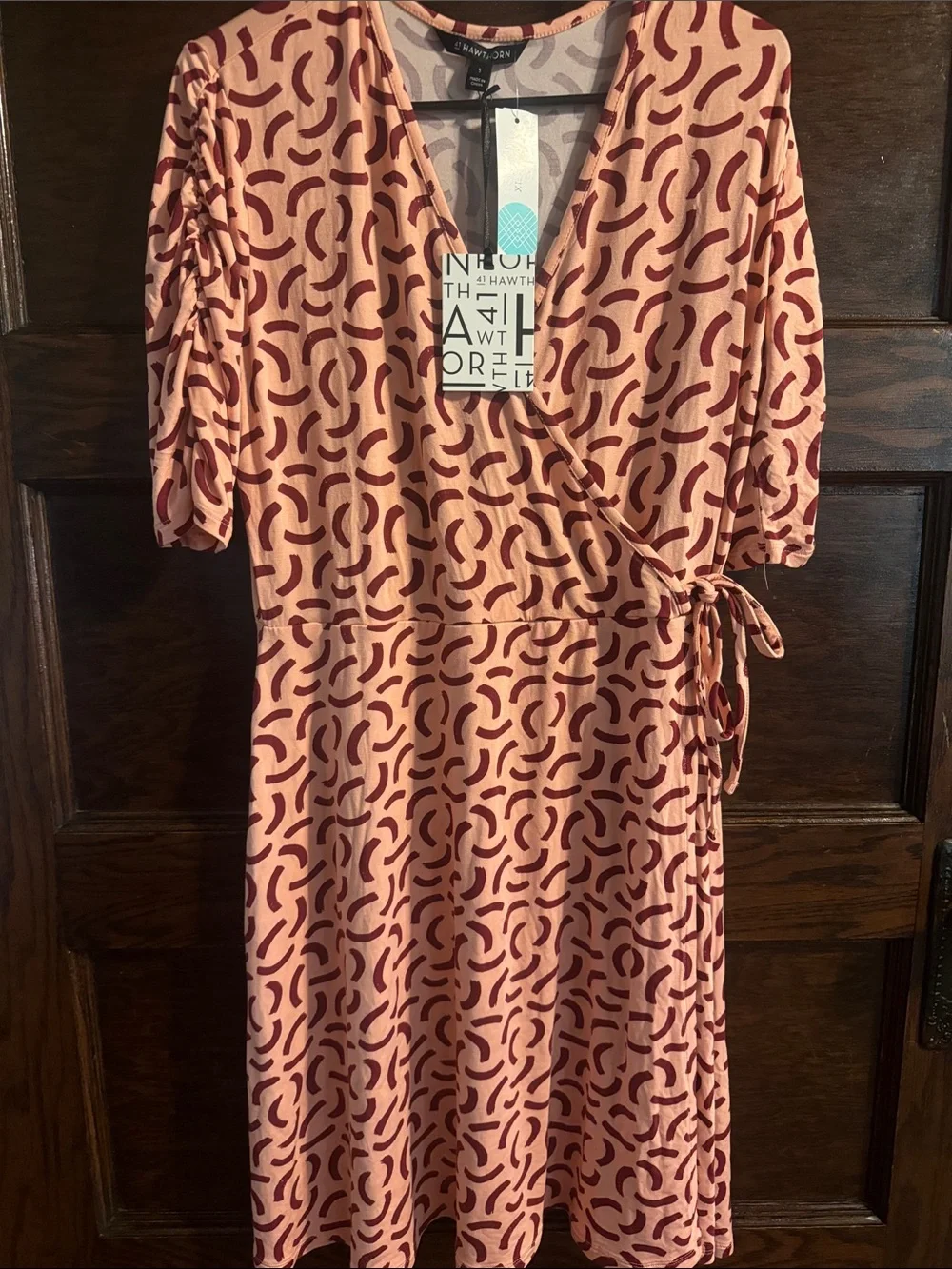 41 Hawthorn Elisse Knit Surplice V-Neck Dress , NWT, Size L